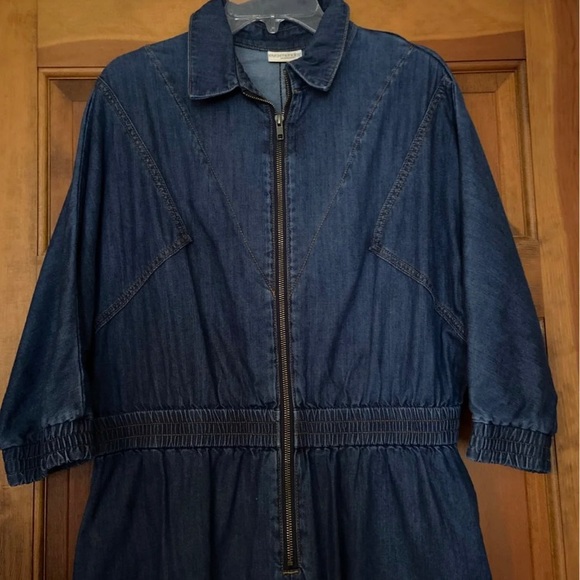 Eva Mendes New York & Company Women’s Denim Jumpsuit Size: 16 - Picture 5 of 11